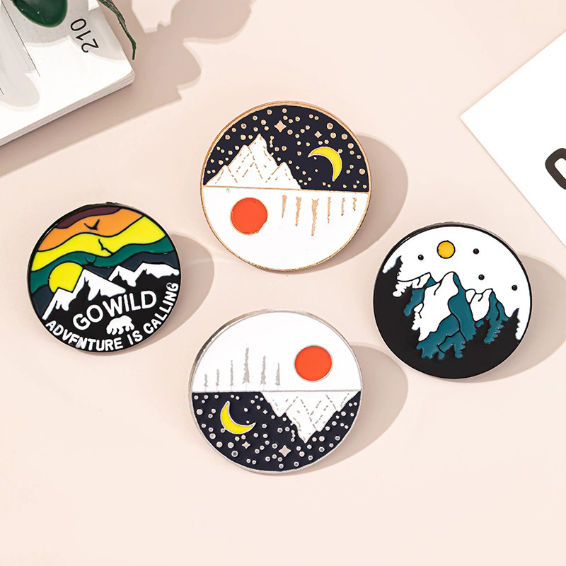 Outdoor Adventure Friends - Outdoor Adventure Enamel Pins Scenic Mountain