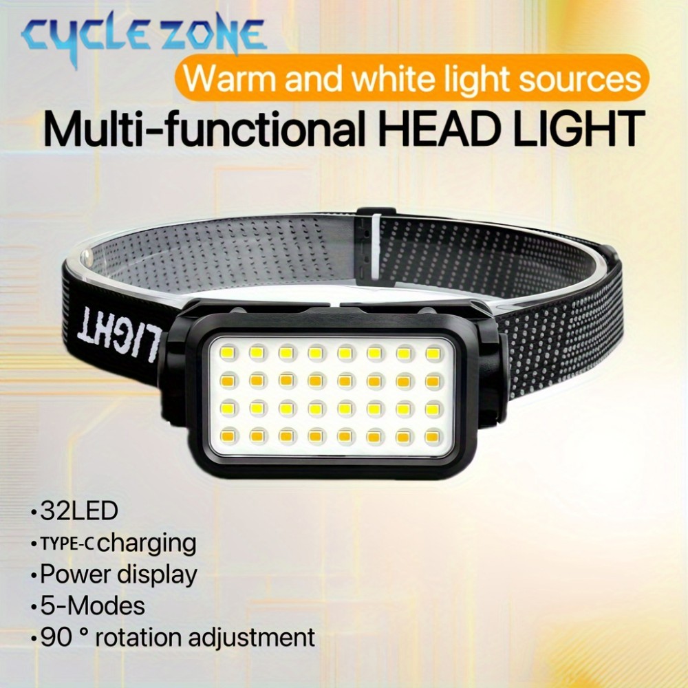 Outdoor Adventure Hunt - Rechargeable Headlamp with 32 LED 5