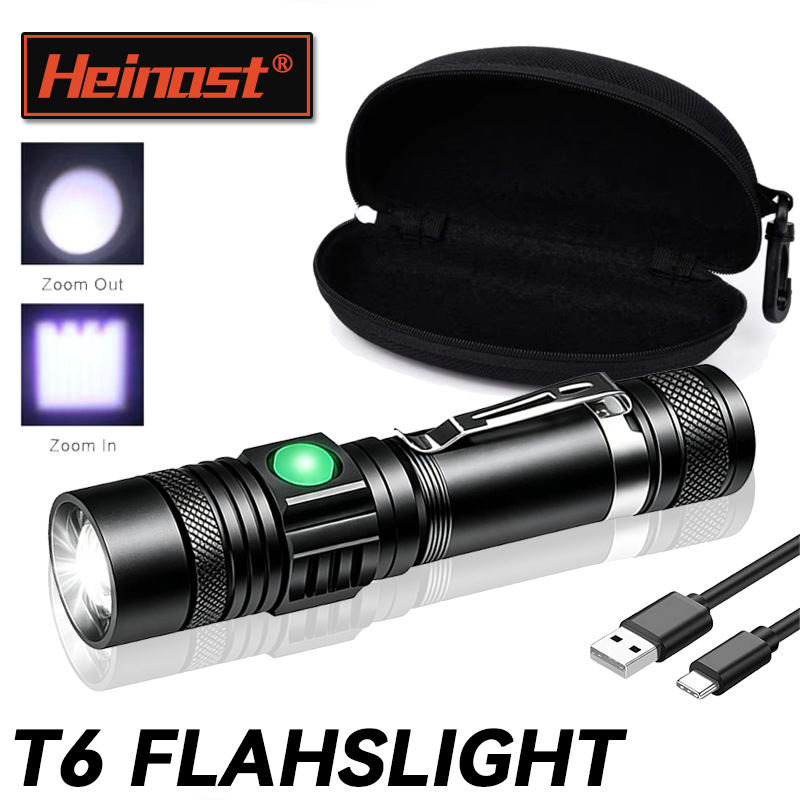 Outdoor Adventure Hunt - T6 LED Rechargeable Flashlight,18650 Zoomable Torch,