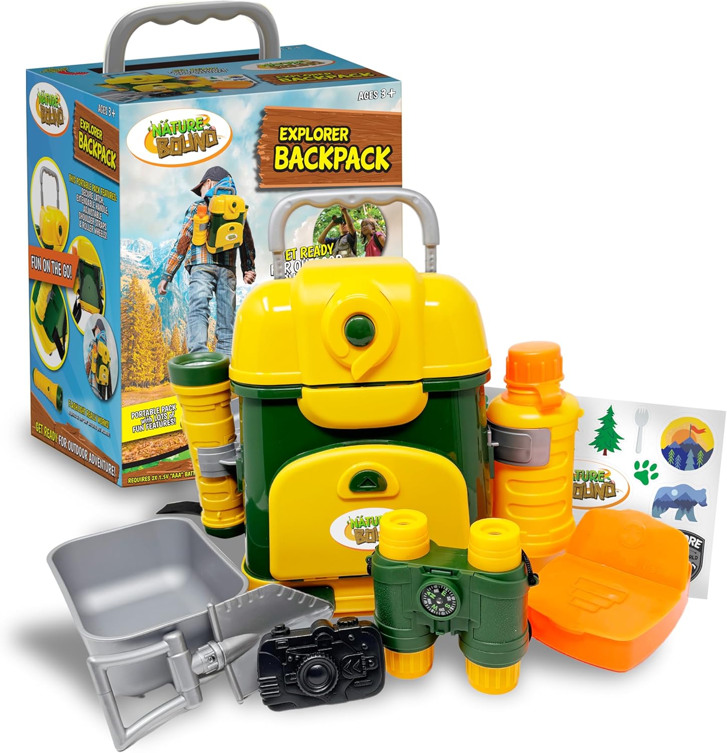 Outdoor Adventure For Toddlers - Nature Bound Explorer Backpack 9-Piece Set