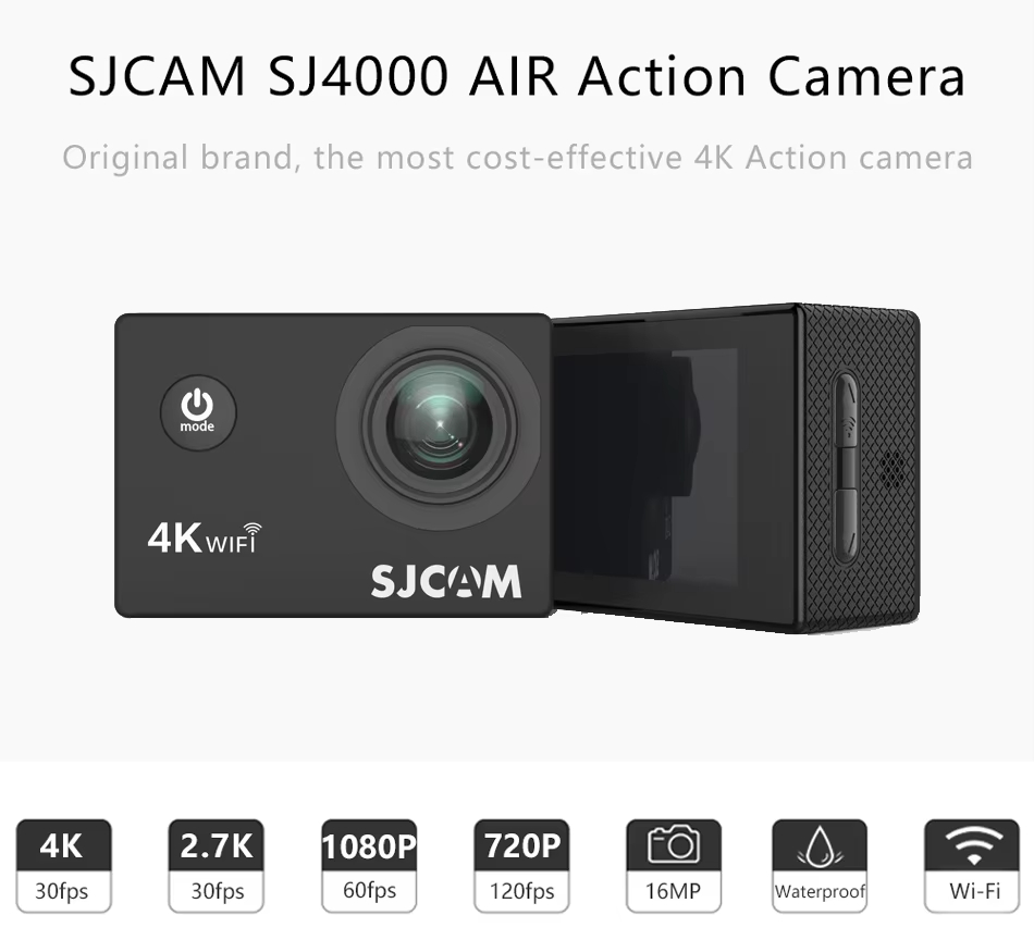SJCAM SJ4000 Air 4K Recording  - огляд і ціна Outdoor Adventure Images