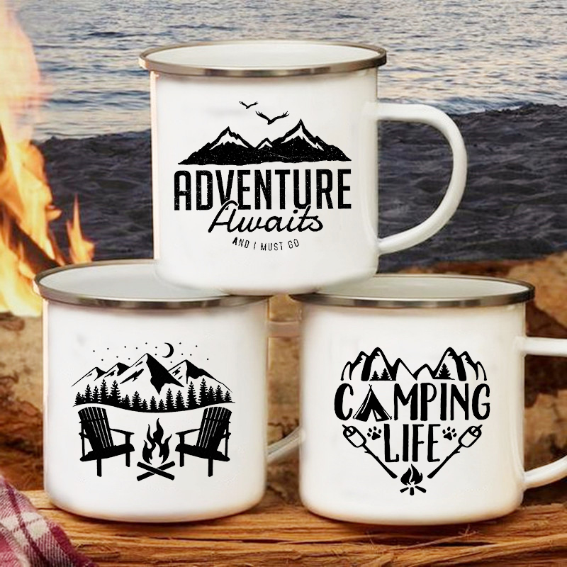 Adventure Awaits Camping Mugs  - огляд і ціна Outdoor Adventure Friends