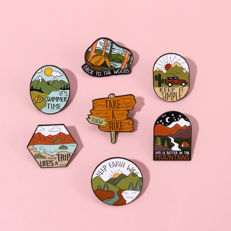 Camping Outdoors Enamel Pins C - огляд і ціна Outdoor Adventure Friends