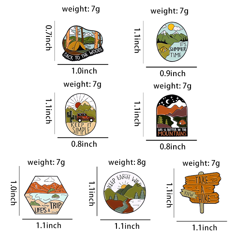 Camping Outdoors Enamel Pins C - огляд і ціна Outdoor Adventure Friends